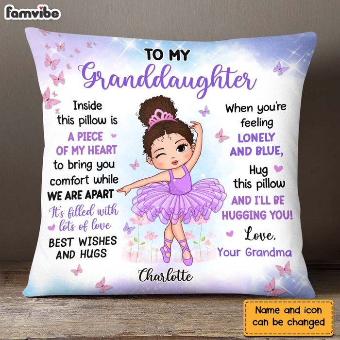 Personalized Gift For Granddaughter Ballet Theme Pillow 27166 1