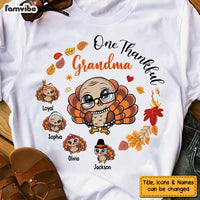 Personalized Gift For Grandma Thankful Turkey Shirt - Hoodie - Sweatshirt 27167 thumb 1