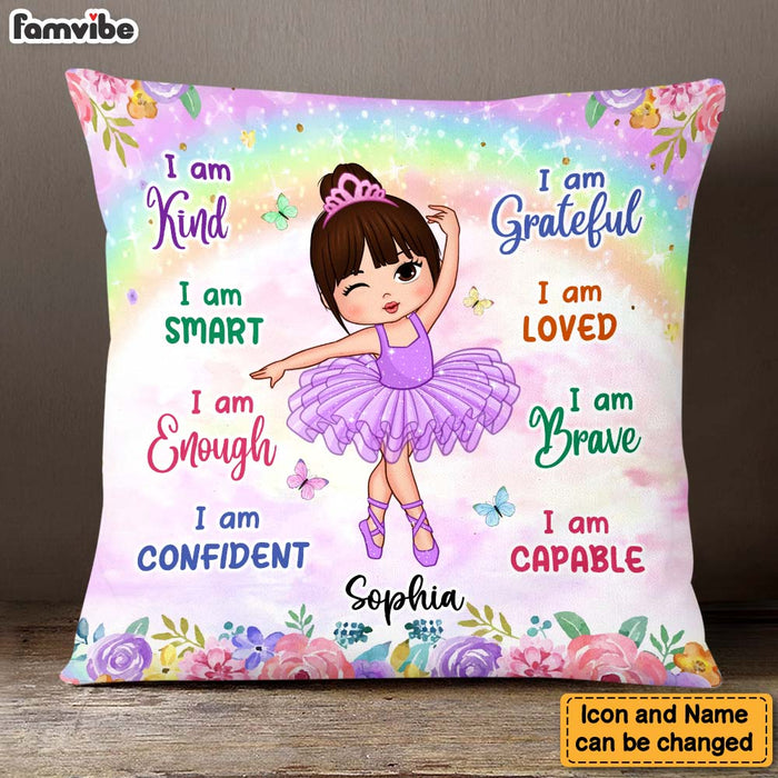 Personalized Gift For Granddaughter Ballet Theme Pillow 27170 1