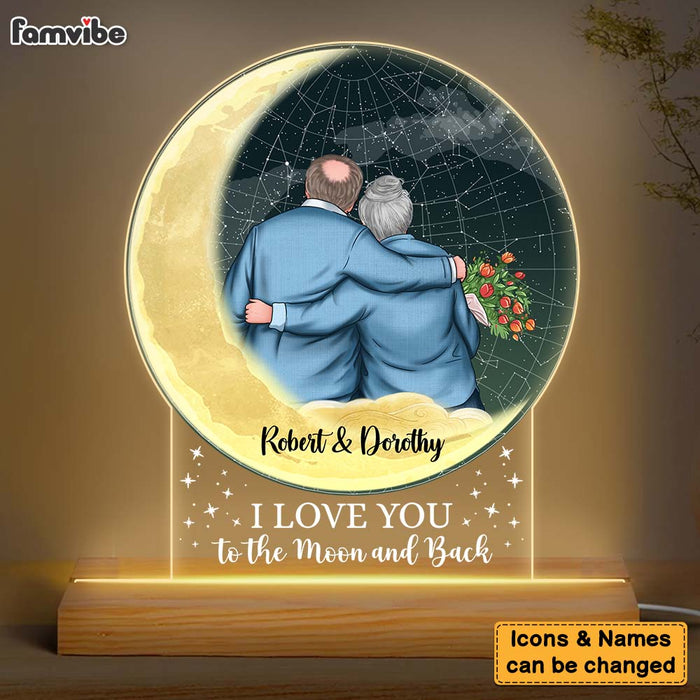 Personalized Gift For Couple Husband Wife I Love You Plaque LED Lamp Night Light 27171 1
