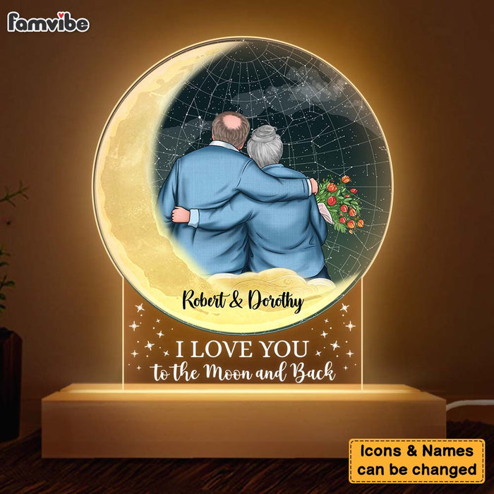 Personalized Gift For Couple Husband Wife I Love You Plaque LED Lamp Night Light 27171 1