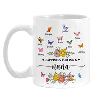 Personalized Gift For Grandma Butterfly Happiness Is Being A Grandma Mug 27172 thumb 1