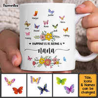 Personalized Gift For Grandma Butterfly Happiness Is Being A Grandma Mug 27172 thumb 1