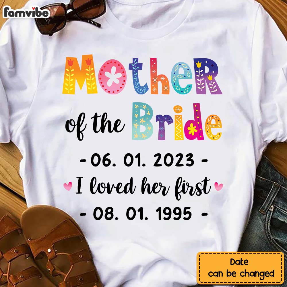 Personalized Gift For Mom Mother Of The Bride Shirt Hoodie Sweatshirt 27173 Primary Mockup