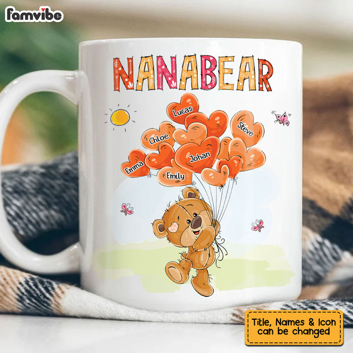 Personalized Gift For Grandma Grandma Bear Heart Balloons Mug 27177 1