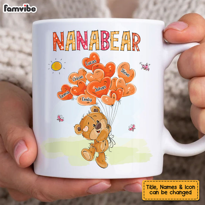 Personalized Gift For Grandma Grandma Bear Heart Balloons Mug 27177 1