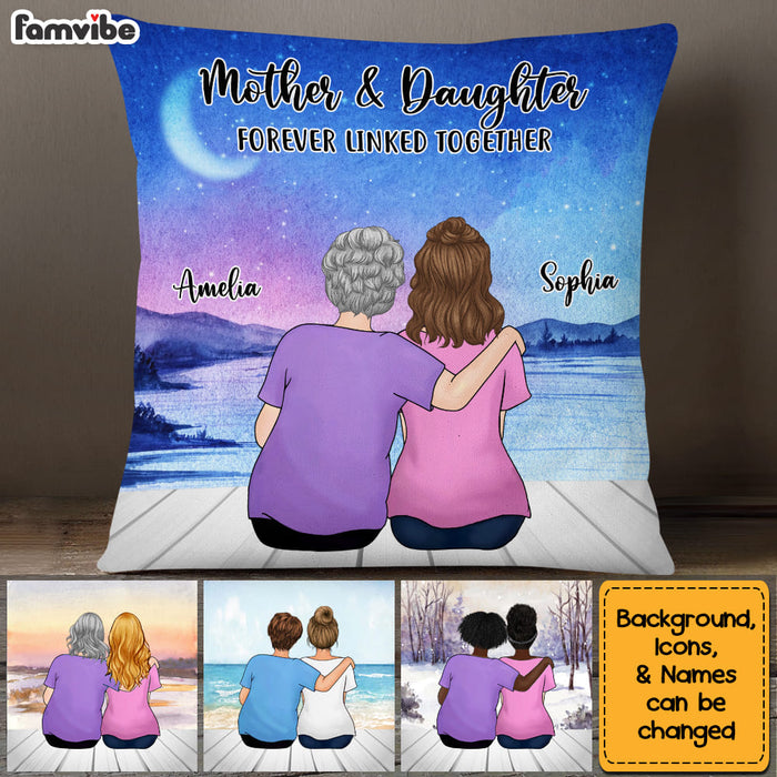 Personalized Gift For Daughter From Mom Love Forever Pillow 27180 1