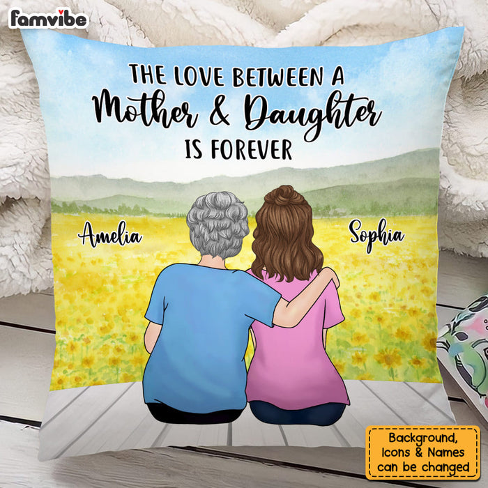 Personalized Gift For Daughter From Mom Love Forever Pillow 27180 1
