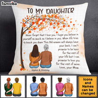 Personalized Autumn Gift For Daughter From Mom Never Forget That I Love You Pillow 27182 thumb 1