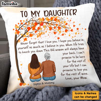 Personalized Autumn Gift For Daughter From Mom Never Forget That I Love You Pillow 27182 thumb 1