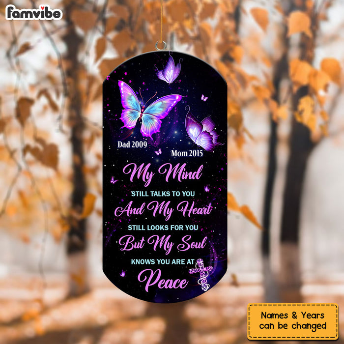 Personalized Memorial Gift Butterfly My Mind My Heart My Soul Wind Chimes 27189 1