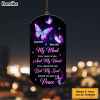 Personalized Memorial Gift Butterfly My Mind My Heart My Soul Wind Chimes 27189 thumb 1