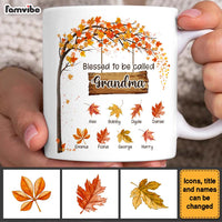 Personalized Gift For Grandma Blessed To Be Called Autumn Mug 27191 thumb 1