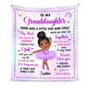 Personalized Gift For Granddaughter There Was A Girl Blanket 27194 1