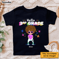 Personalized Gift For Son Grandson Hiphop Boy Hello 3rd Grade Kid T Shirt 27195 thumb 1