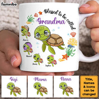 Personalized Gift For Grandma Turtle Blessed To Be Called Mug 26564 27199 thumb 1