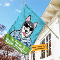 Personalized Dog Gardening Garden Flag JL71 73O58 thumb 1