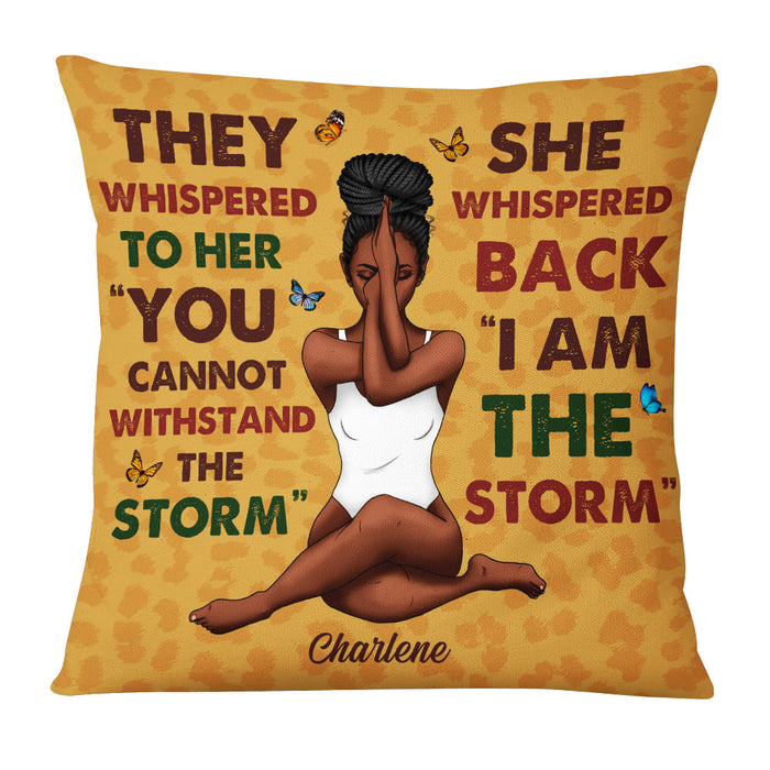 Personalized Gift For Daughter I Am The Storm Pillow 27200 1