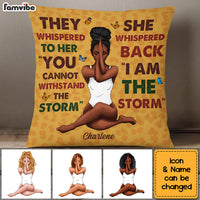 Personalized Gift For Daughter I Am The Storm Pillow 27200 thumb 1