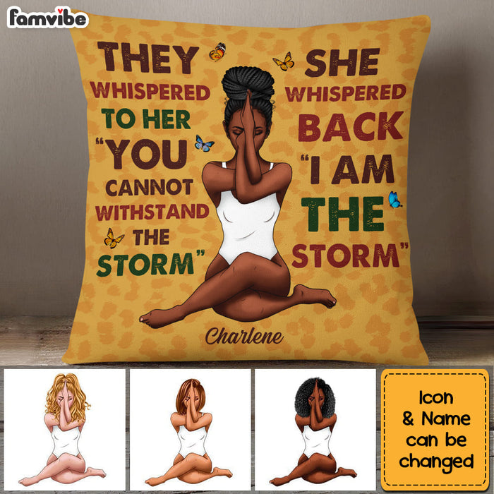 Personalized Gift For Daughter I Am The Storm Pillow 27200 1