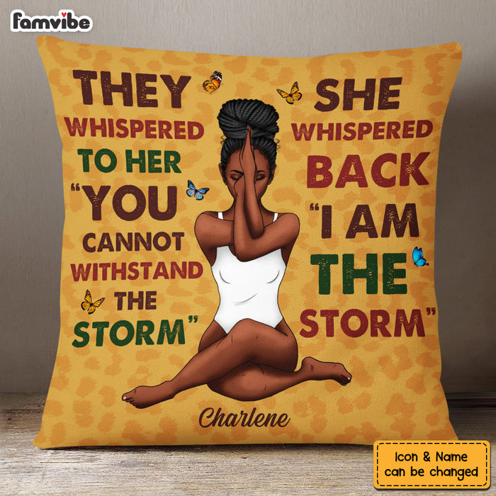 Personalized Gift For Daughter I Am The Storm Pillow 27200 1