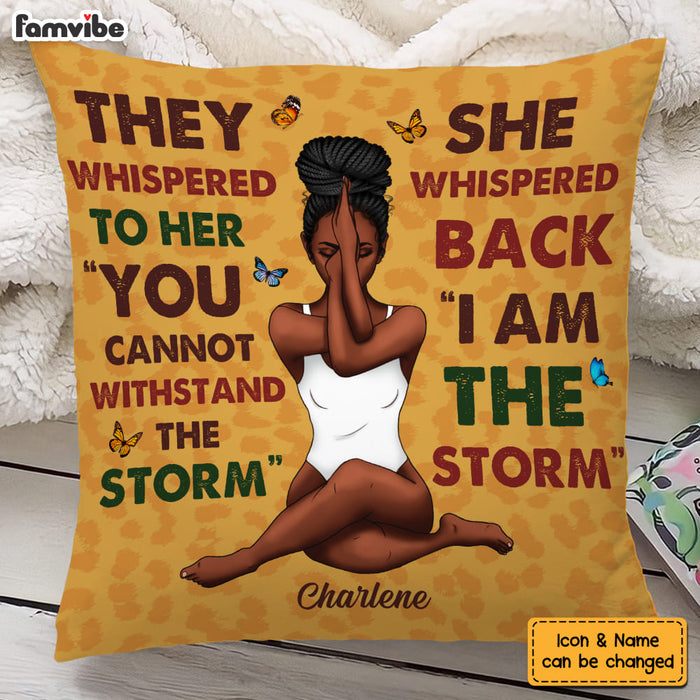 Personalized Gift For Daughter I Am The Storm Pillow 27200 1