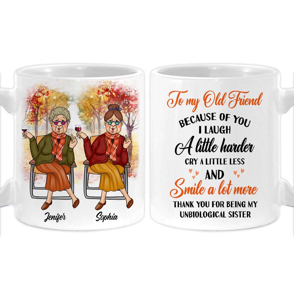 Personalized Gift For Senior Friend Thank You Fall Mug 27203 Primary Mockup