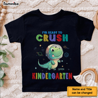Personalized Gift For Grandson Dinosaur Galaxy Back To School Kid T Shirt 27207 thumb 1