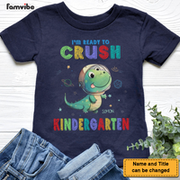 Personalized Gift For Grandson Dinosaur Galaxy Back To School Kid T Shirt 27207 thumb 1