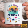 Personalized Gift For Grandma Beach Summer Vacation I Love Being A Grandma Mug 27212 1
