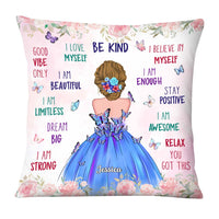 Personalized Gift For Granddaughter Affirmation I Love Myself Pillow 27218 thumb 1