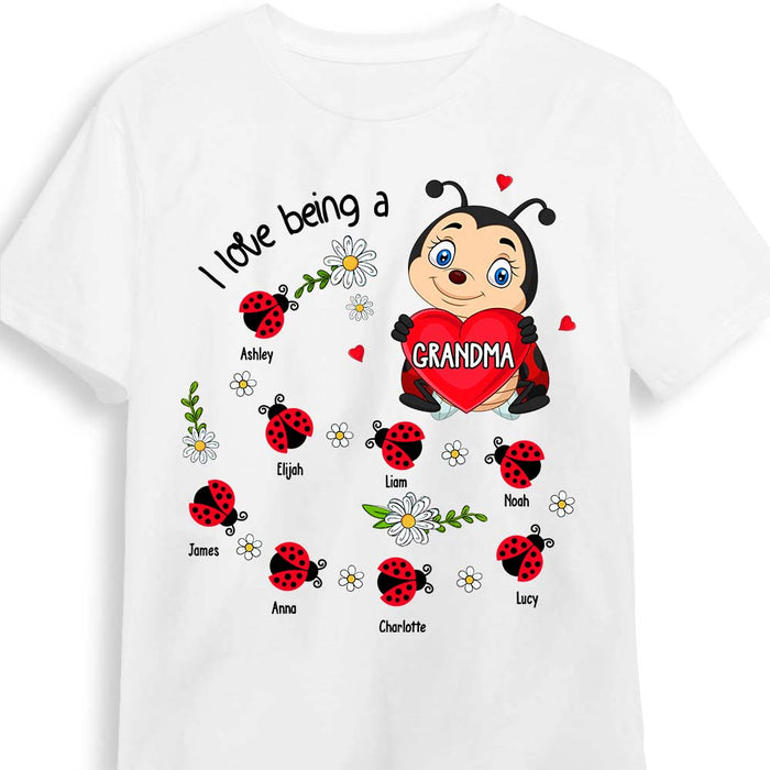 Personalized Gift For Grandma I Love Being A Grandma Ladybug Shirt - Hoodie - Sweatshirt 27224 1