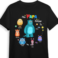 Personalized Gift For Grandpa Papa Belongs To Little Monster Shirt - Hoodie - Sweatshirt 27225 thumb 1