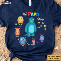 Personalized Gift For Grandpa Papa Belongs To Little Monster Shirt - Hoodie - Sweatshirt 27225 thumb 1