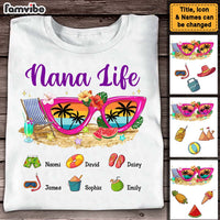 Personalized Gift For Grandma Life Sunglasses Beach Vibes Summer Vacation Shirt - Hoodie - Sweatshirt 27226 thumb 1