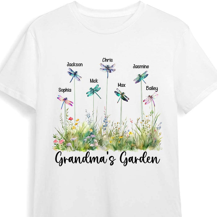 Personalized Gift For Grandma Dragonfly Grandma's Garden Shirt - Hoodie - Sweatshirt 27233 1