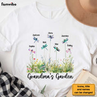 Personalized Gift For Grandma Dragonfly Grandma's Garden Shirt - Hoodie - Sweatshirt 27233 thumb 1