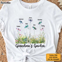 Personalized Gift For Grandma Dragonfly Grandma's Garden Shirt - Hoodie - Sweatshirt 27233 thumb 1