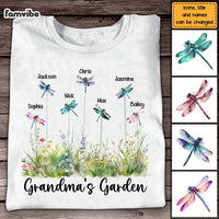 Personalized Gift For Grandma Dragonfly Grandma's Garden Shirt - Hoodie - Sweatshirt 27233 thumb 1