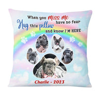 Personalized Gift For Family Wish The Rainbow Bridge Had Visiting Hours Pet Memorial Pillow 27236 thumb 1