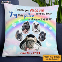 Personalized Gift For Family Wish The Rainbow Bridge Had Visiting Hours Pet Memorial Pillow 27236 thumb 1