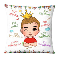 Personalized Gift For Grandson Spanish Soy Amable Pillow 27237 thumb 1