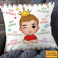 Personalized Gift For Grandson Spanish Soy Amable Pillow 27237 thumb 1