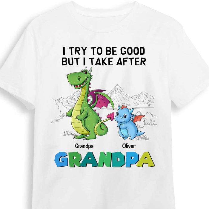 Personalized Gift For Grandson I Try To Be Good Kid T Shirt 27239 1