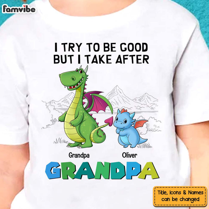 Personalized Gift For Grandson I Try To Be Good Kid T Shirt 27239 1