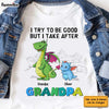Personalized Gift For Grandson I Try To Be Good Kid T Shirt 27239 1