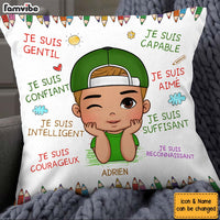 Personalized Gift For Grandson French Je Suis Gentil Pillow 27240 thumb 1
