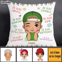 Personalized Gift For Grandson French Je Suis Gentil Pillow 27240 thumb 1