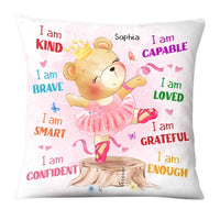 Personalized Gift For Granddaughter I Am Cute Ballerina Bear Pillow 27242 thumb 1