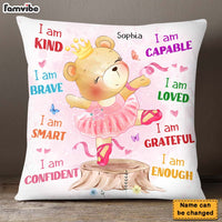 Personalized Gift For Granddaughter I Am Cute Ballerina Bear Pillow 27242 thumb 1